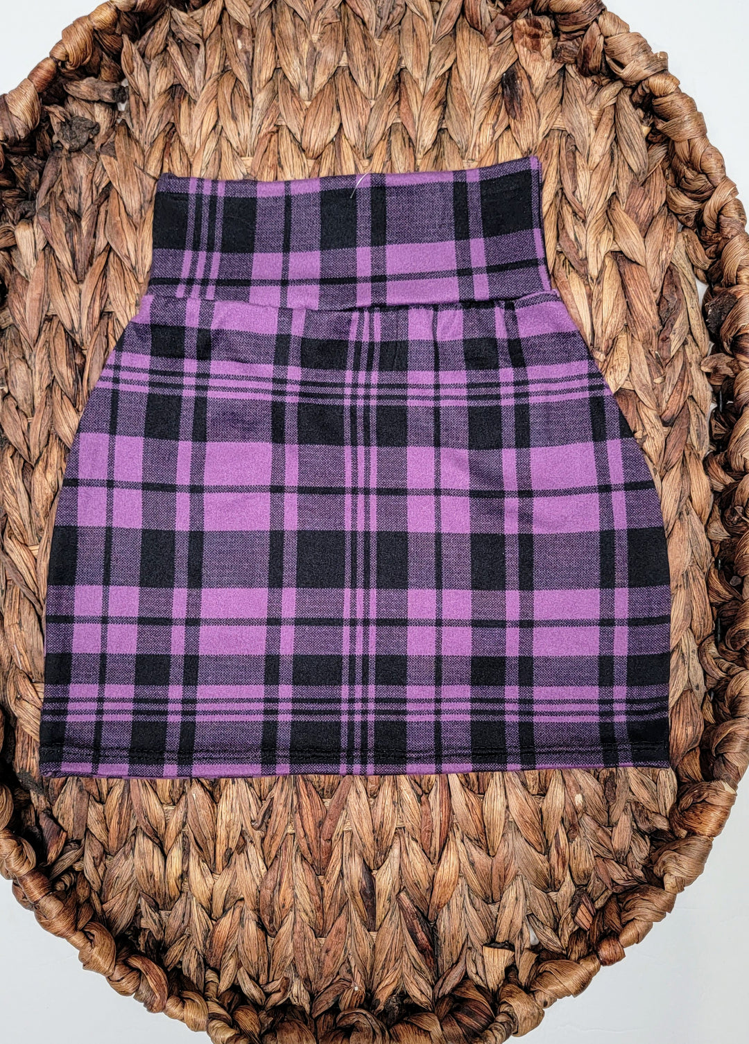 Purple Plaid Briar Skirt