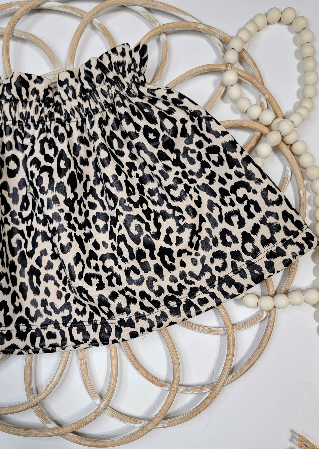 Leopard Pleather Sassafras Skirt