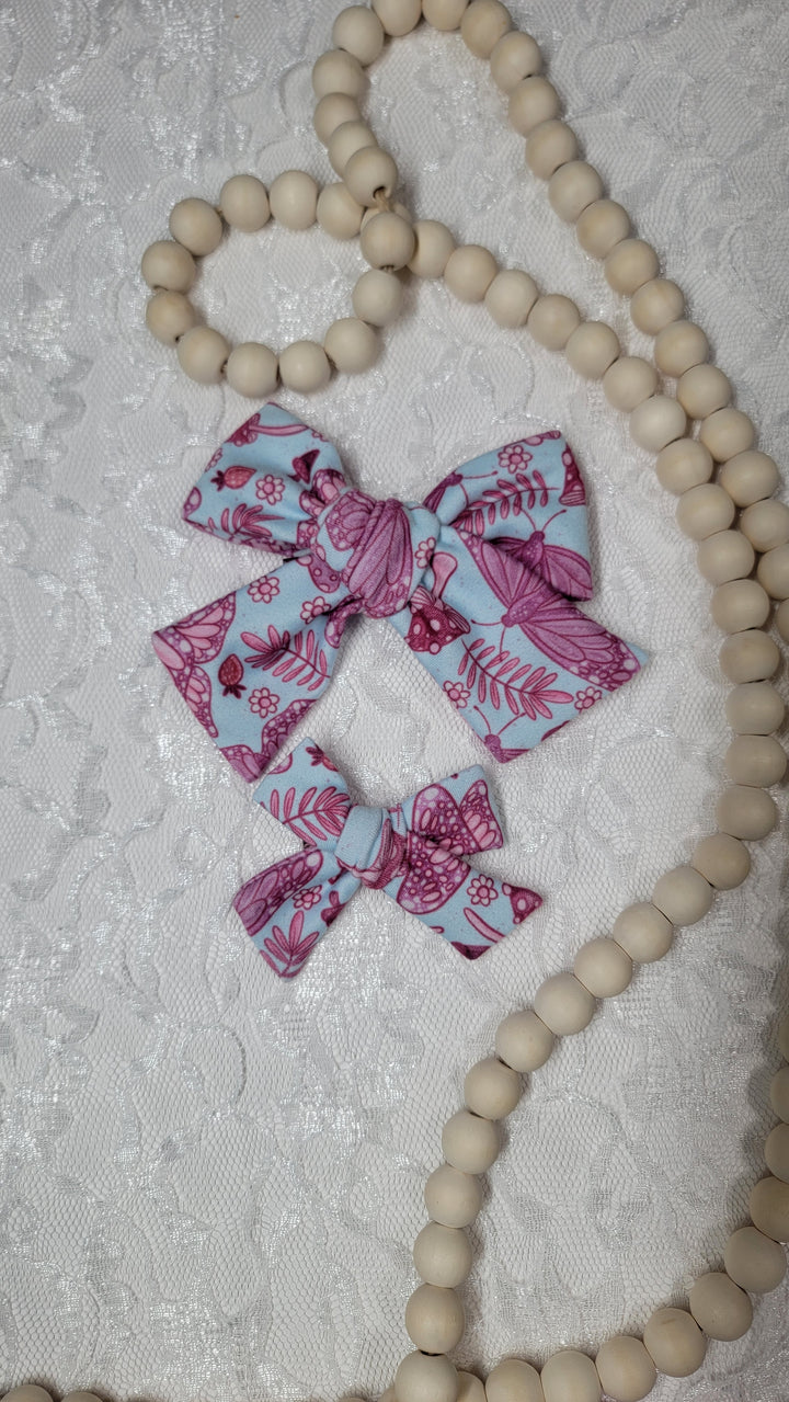 Muted Butterfly Dainty Bow (on clips)