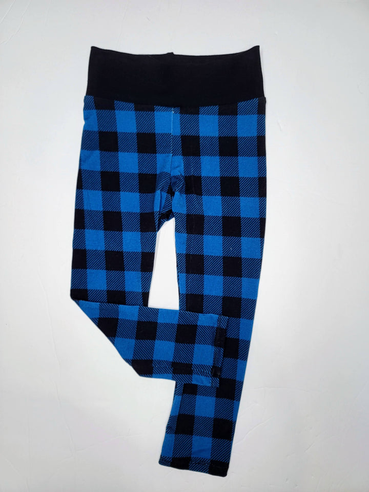 Blue Buffalo Plaid Ninja Leggings