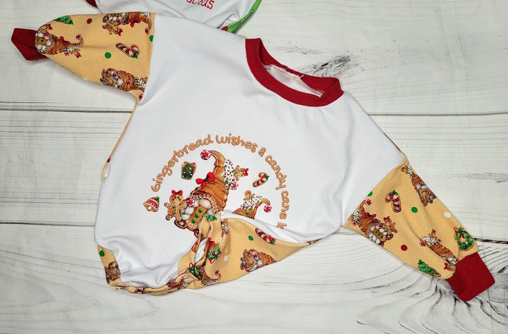 Gingerbread Wishes Tshirt Romper